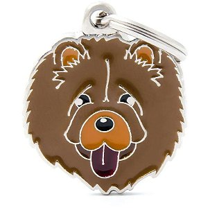 Medalha de Identificação para Cães MyFamily Friends - Modelo Chow Chow MF10