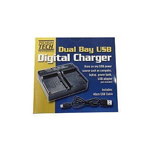 Carregador De Bateria Duplo Tech Para Câmera Sony Fw50