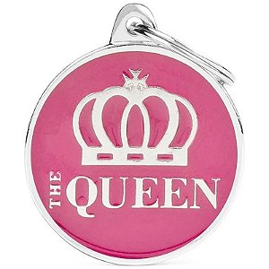 Medalha de Identificação MyFamily Círculo Grande - The Queen CH17QUEEN