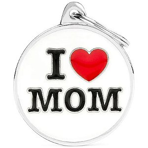 Medalha de Identificação MyFamily Charms Grande - I Love Mom CH17LOVEMOM