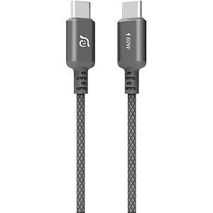Cabo USB-C para USB-C 60W 2M - Adam Elements CASA S200 - Cinza