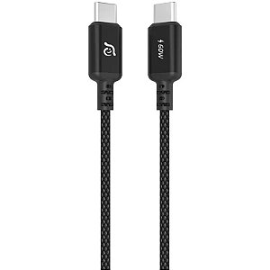 Cabo USB-C para USB-C 60W 200cm Adam Elements CASA S200 - Preto