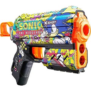 Lançador de Dardos X-Shot Hyper Spike 8X - Alcance de 20 metros - Zuru 36648