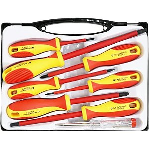 Kit de Ferramentas Isoladas VDE Fixman D0208 - 8 Peças para Profissionais