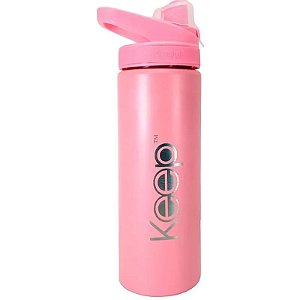 Garrafa Térmica Elegance 600mL na Cor Rosa - Design Prático e Sofisticado