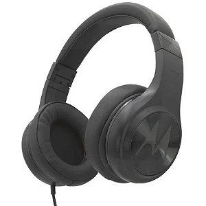 Fone de Ouvido com Fio Motorola Pulse 120 - Preto, Som de Alta Qualidade