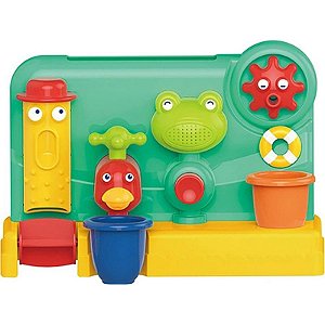 Brinquedo Aquático Interativo para Bebês - Suporte HE0280