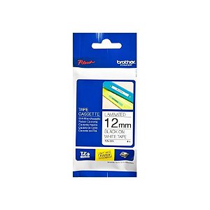 Etiqueta Adesiva para Rotuladora Brother P-Touch TZE-231 - 12x8mm