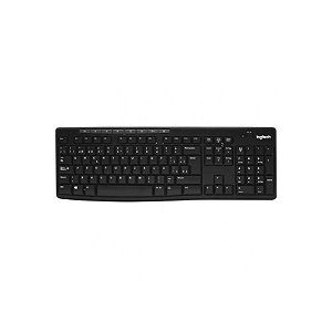 Teclado Sem Fio Logitech K270 Preto - Conectividade Confiável e Design Elegante