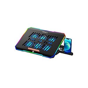 Cooler USB com Iluminação RGB para Notebook Satellite A-CP23 - Preto