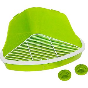Peneira para Roedores Pawise - Banheiro Verde 41,5 x 29 x 20 cm, Modelo 39034