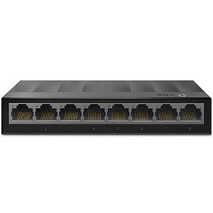 Switch TP-Link LS1008G - Comutador Ethernet 8 Portas 10/100/1000 Mbps - Preto
