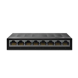 Switch de Rede TP-Link TL-LS1008G 8 Portas Gigabit 1000Mbps - Cores Pretas