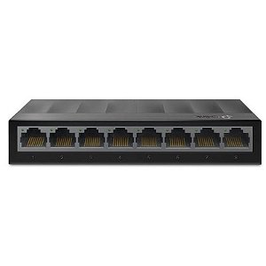 Switch TP-Link LS1008G - Comutador de Rede 8 Portas 1000Mbps - Cor Preta