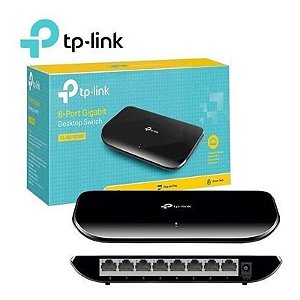 Switch Hub TP-Link 8 Portas TL-SG1008D 10/100/1000 Mbps Ethernet