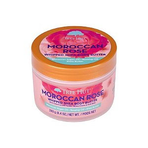 Manteiga Corporal Tree Hut - Manteiga de Karité Montada - 240GR - Rosa Marroquina