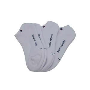 Meias Tommy Hilfiger Infantil Unissex Ets404 10 L 3 Pares Branco