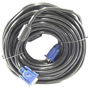Cabo VGA 15M com Filtro para Projetor e Monitor - 15 Pinos de Alta Performance