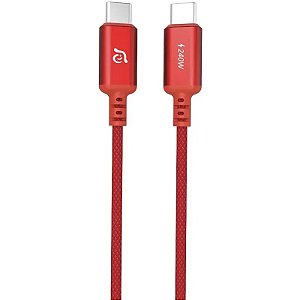 Cabo USB-C para USB-C 240W 120cm - Cabo Adam Elements CASA P120 Vermelho