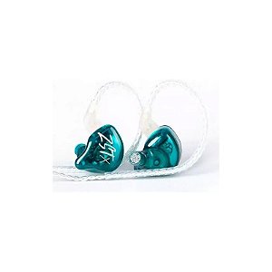Fones de Ouvido In-Ear KZ ZST X com Microfone - Cor Ciano