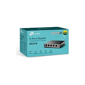 Switch Inteligente Tp Link 05P TL-SG105E Gigabit Ethernet encaminhamento QoS_LOOPBACK_VLAN_STORM CONTROL_L2 SWITCHING.