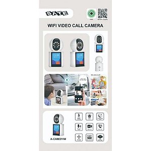 Câmera IP Sate A-CAM011M com Monitor Integrado - Cor Branca