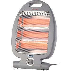 Aquecedor Elétrico de Quartzo Midas MD-ES2823 800W 220V para Ambientes Confortáveis
