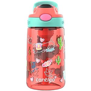 Garrafa Contigo Aubrey Infantil 414 mL - Coral para Bebidas da Criança