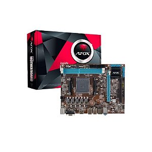 Placa Mãe Afox A88-MA2-V2 Micro ATX para Processadores FM2/FM2+ com 2 Slots DDR3