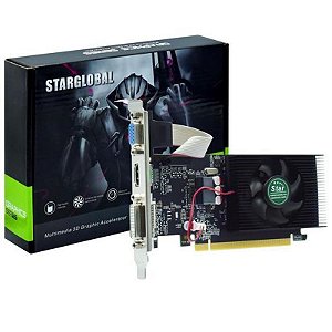Placa de Vídeo Star GT220 1GB DDR3 128BIT Low Profile - DVI/HDMI/VGA
