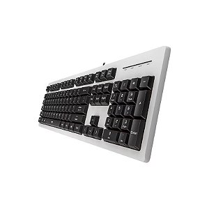 Teclado Mecânico Aigo V600 - Prata com Design Silencioso e Moderno