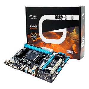 Placa Mãe Goline A88M-G FM2/FM2+ DDR3 Gigabit com 1 Ano de Garantia