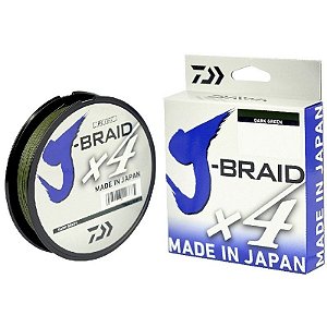 Linha Multifilamento Daiwa J-Braid X4 0.33mm 50LB 270M