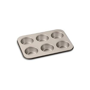 Forma Antiaderente Para 6 Cupcakes Cuisinart Amb-6Jmpbz - Cor Bronce