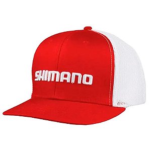 Boné Trucker Shimano SH18XX – Vermelho Estilo e Conforto para Aficionados por Ciclismo