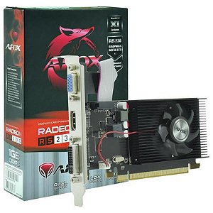 Placa de Vídeo Afox R5-230 1GB DDR3 64BIT - Desempenho Gráfico Eficiente