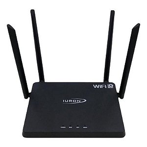Roteador Wireless Iuron IURON-1800 - 1800Mbps - Dual-Band - 4 Antenas Preto