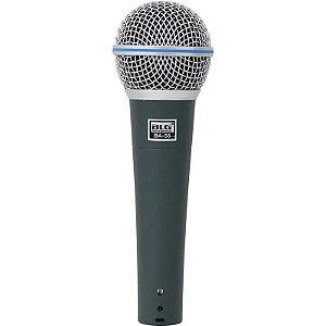 Microfone Profissional com Fio BLG BA-58 para Voz e Instrumentos Musicais