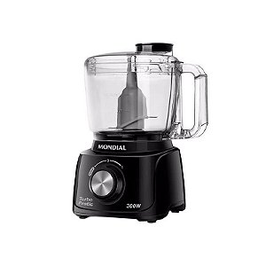 Processador de Alimentos Mondial Turbo Pratic MP-16-B 500ml 127V Preto - Compacto e Prático