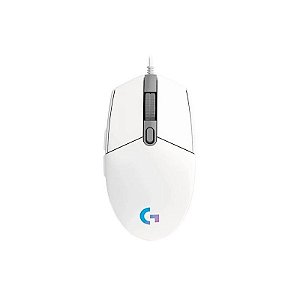 Mouse Gamer Logitech G203 Lightsync 8000 DPI USB RGB - Branco