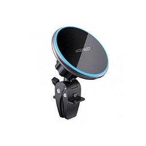 Suporte Magnético Acefast D3 com Carregamento Sem Fios 15W - Prata