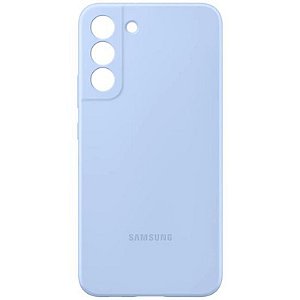 Capa De Silicone Azul Para Galaxy S22+ Da Samsung