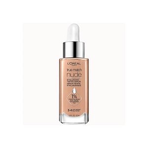 Sérum Facial Hidratante L'Oreal True Match Nude com 1% de Ácido Hialurônico 3-4 Claro-Médio 30ML