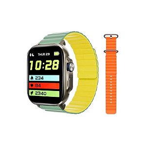 Relógio Inteligente Udfine Gear com Alexa - Laranja