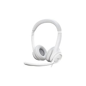 Fone de Ouvido USB Logi H390 com Microfone Branco 981-001285