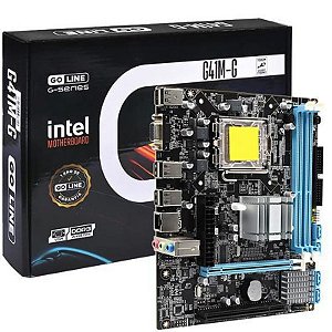 Placa Mãe Goline GL-G41M-G 775 DDR3 com Saídas HDMI e VGA