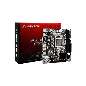Placa-Mãe Arktek AK-H61M El DDR3 Micro ATX Soquete LGA 1155 Chipset H61
