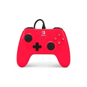 Controle PowerA com Fio Vermelho para Nintendo Switch - PWA-A-04871
