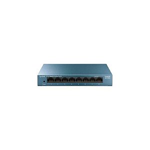 Switch 8 Portas Tp Link LS108G 10/100/1000 Giga Steel Case