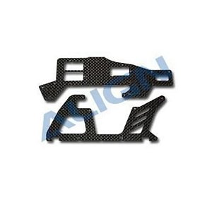 Fuselagem Preta para Helicóptero Modelismo Trv2 450V2